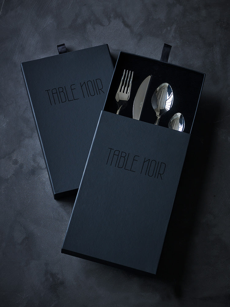 Table Noir - cubiertos 108 - Brillante