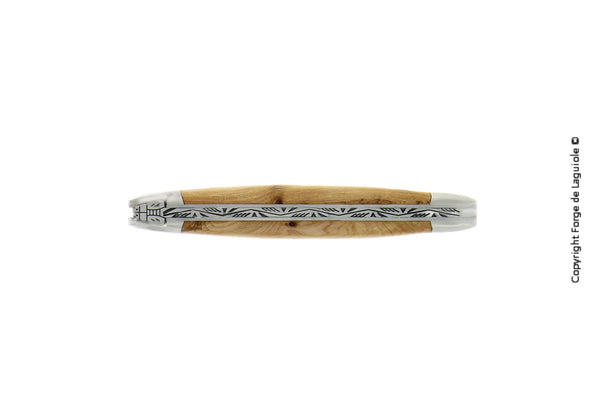 Navaja de bolsillo Forge De Laguiole, 11 cm, mango de enebro, acabado mate