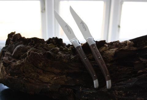 Cuchillos para carne Laguiole En Aubrac de madera wengué