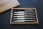 Cuchillos para carne de acero Laguiole En Aubrac pulidos