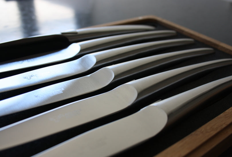 Cuchillos para carne de acero inoxidable mate Laguiole En Aubrac