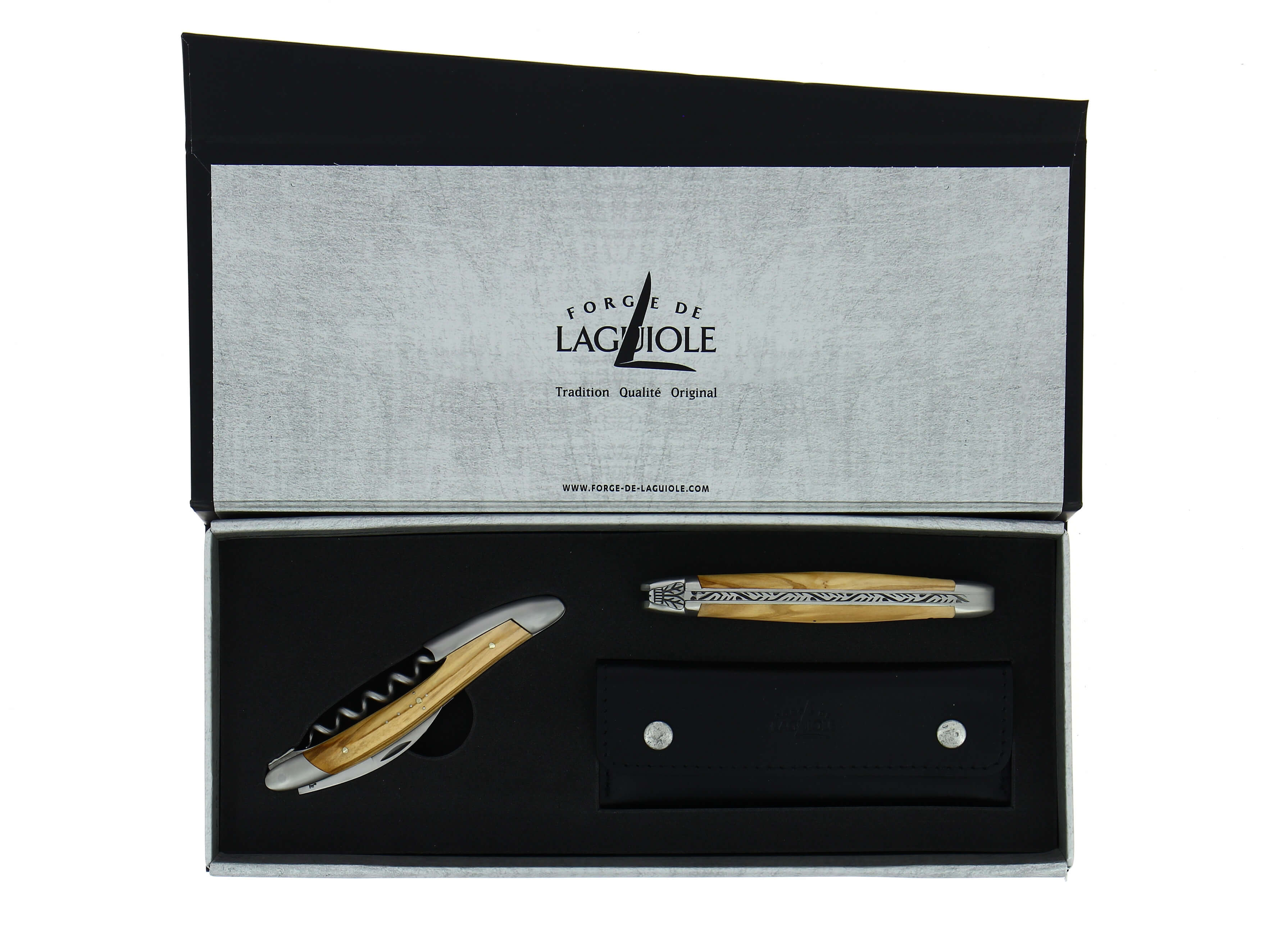 Navaja de bolsillo Forge De Laguiole, 11 cm, mango de madera de