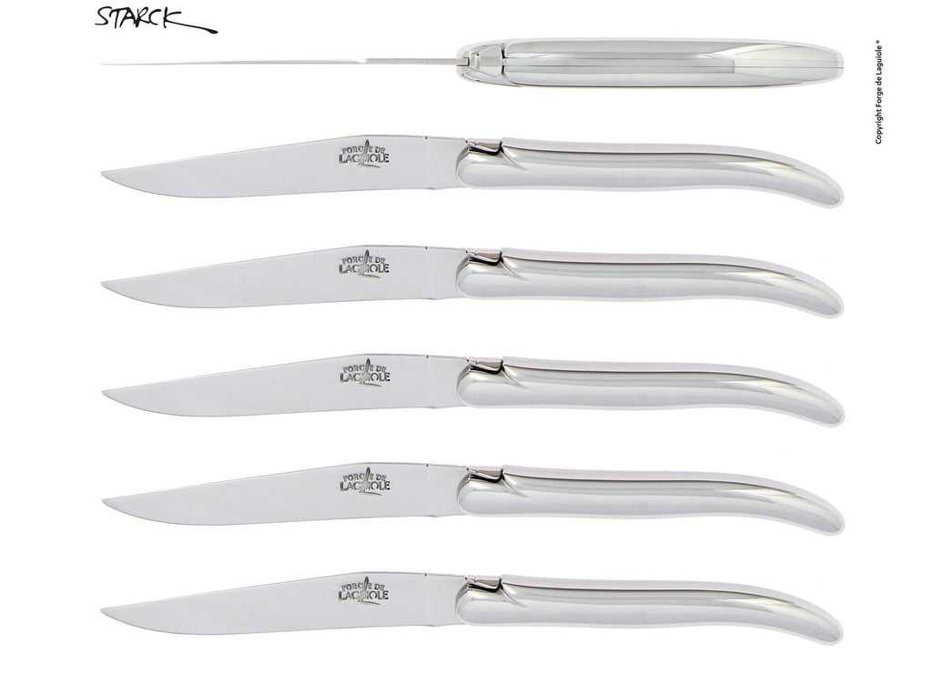 Juego de cuchillos Forge De Laguiole diseñados por Philippe Starck