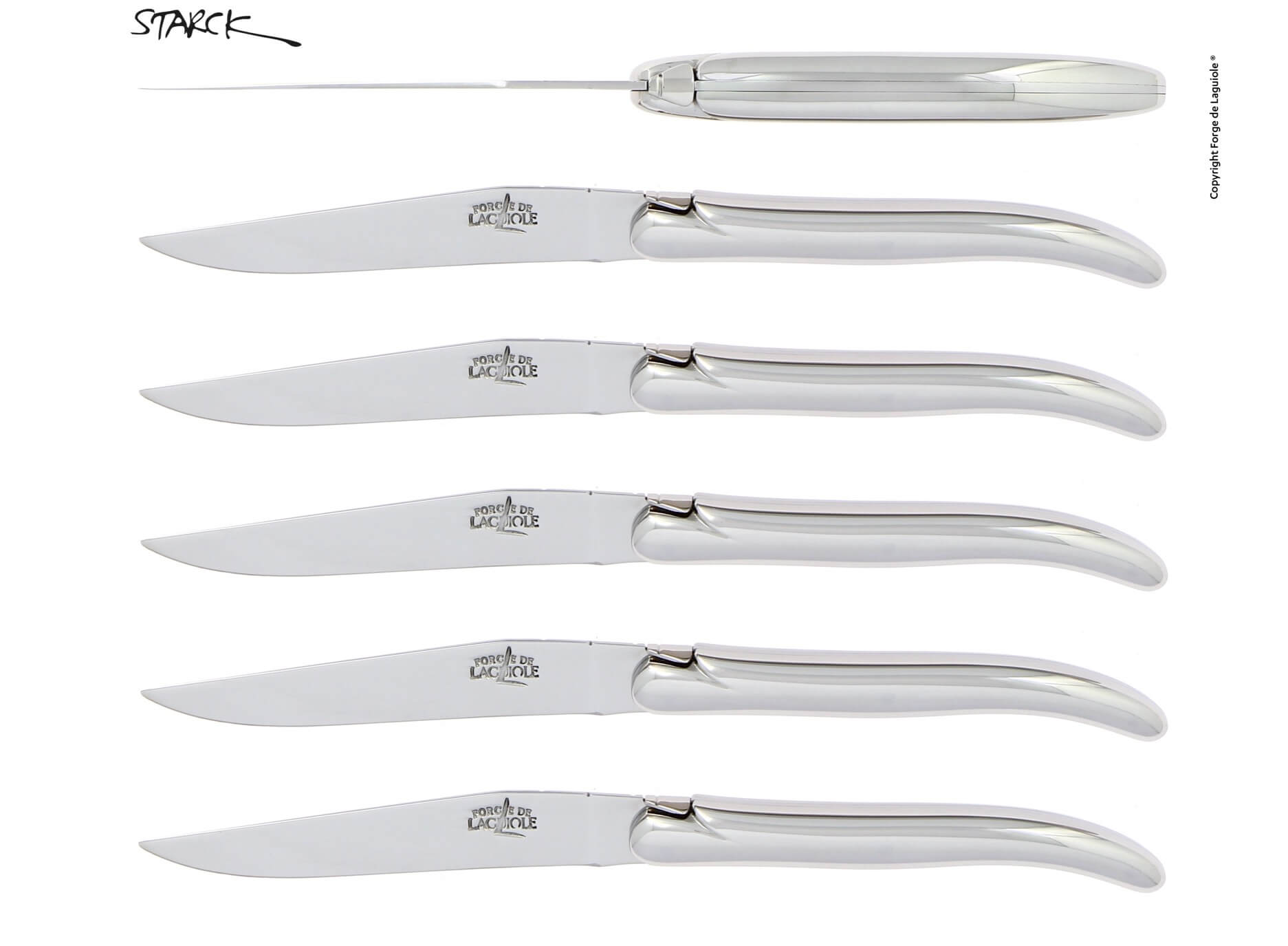 Juego de cuchillos Forge De Laguiole diseñados por Philippe Starck