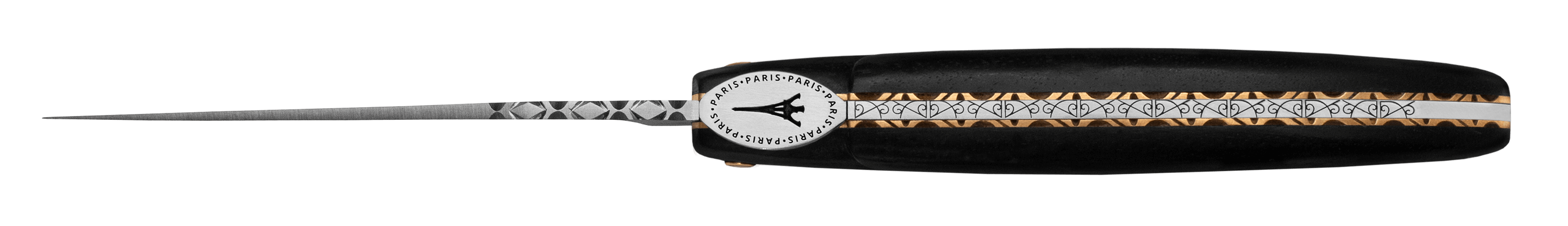 Laguiole En Aubrac - ORIGINE TOUR EIFFEL - Navaja con mango de ébano