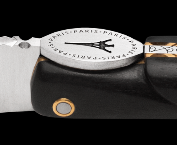 Laguiole En Aubrac - ORIGINE TOUR EIFFEL - Navaja con mango de ébano