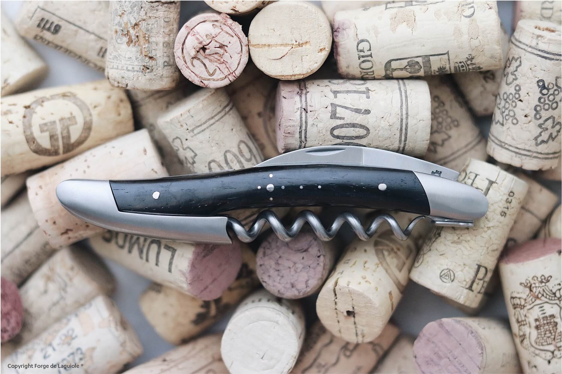 Forge De Laguiole Sommelier Ébano Acabado satinado