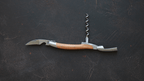 Sacacorchos Sommelier Forge De Laguiole con madera de olivo y acabado satinado