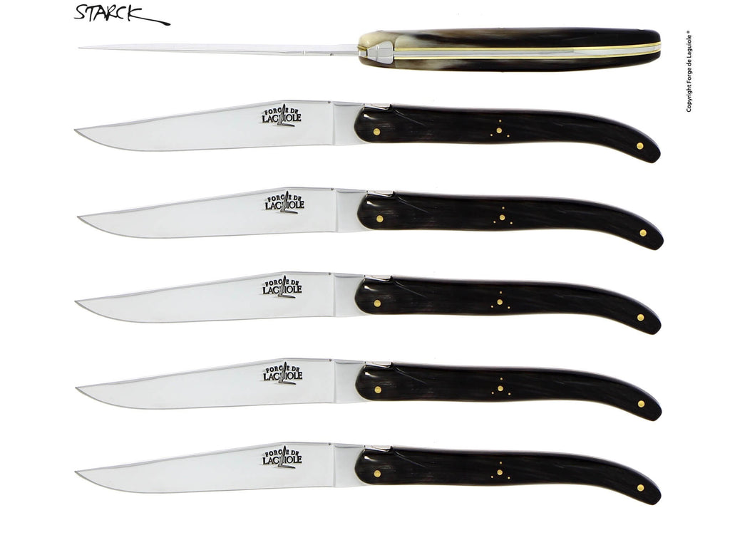 Juego de cuchillos Forge De Laguiole diseñados por Philippe Starck