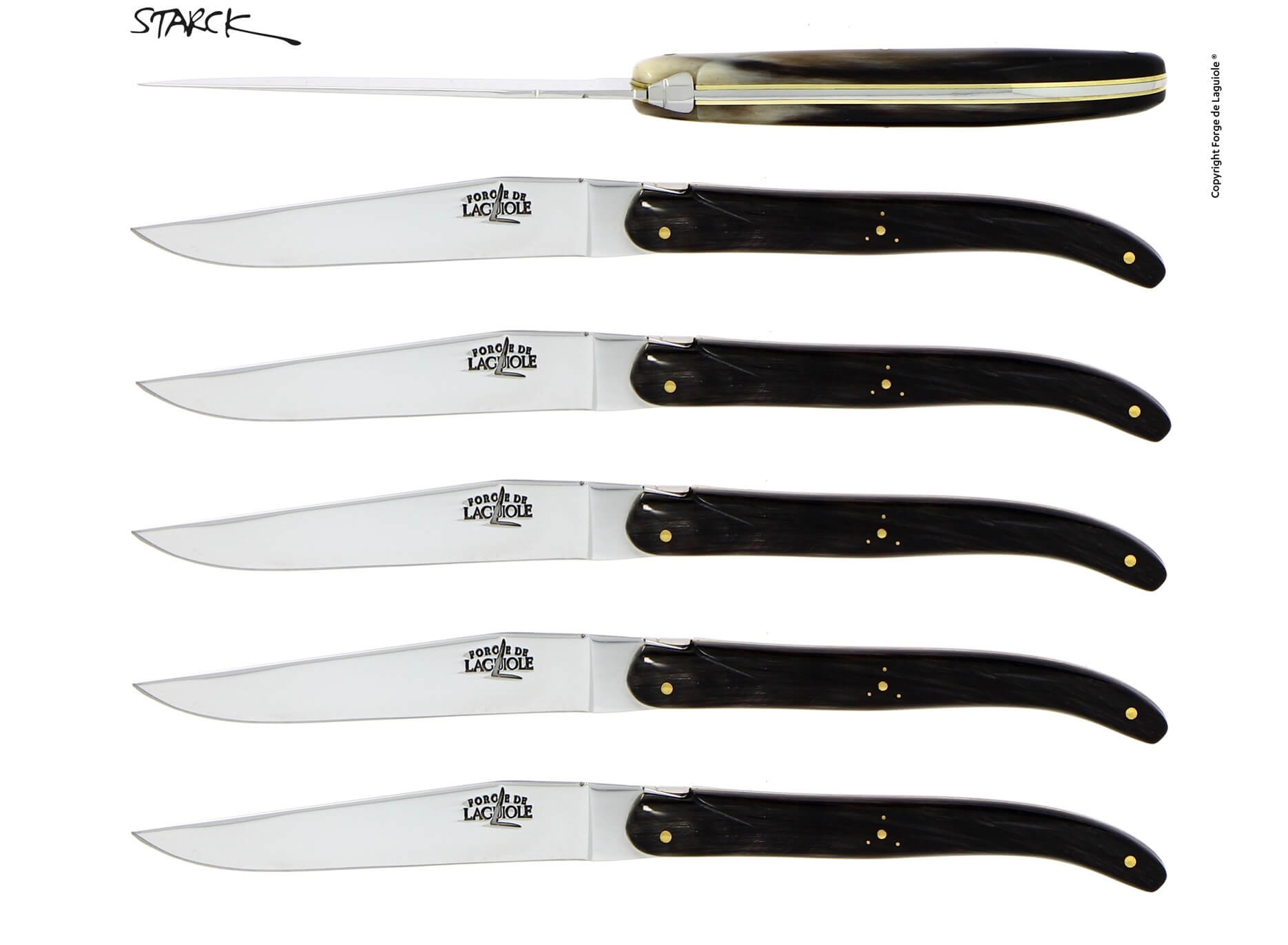 Juego de cuchillos Forge De Laguiole diseñados por Philippe Starck