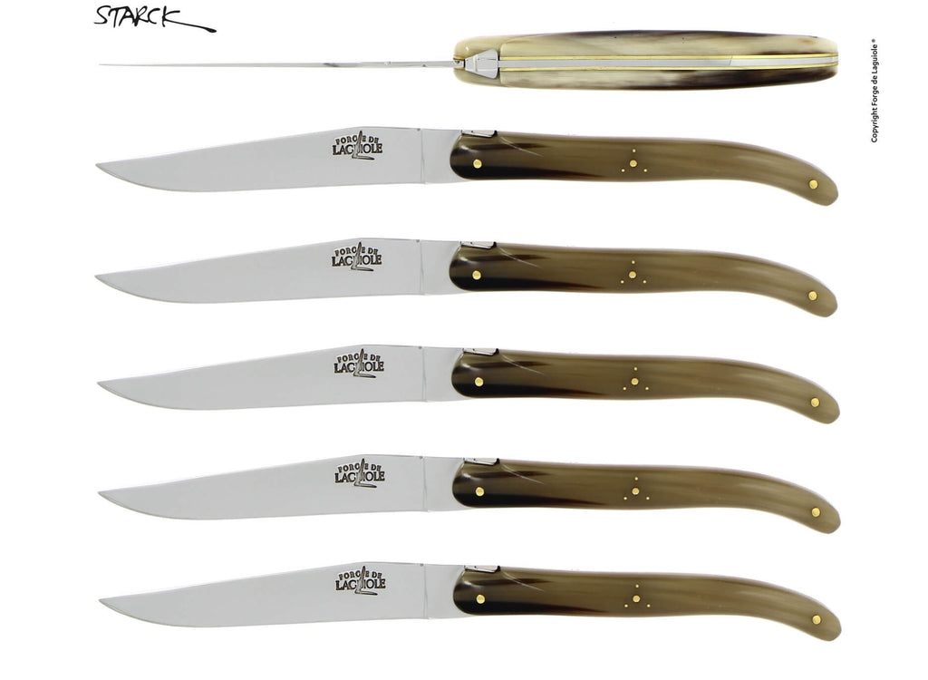 Juego de cuchillos Forge De Laguiole diseñados por Philippe Starck