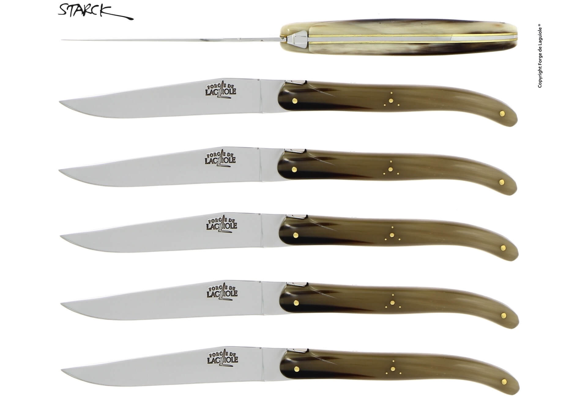 Juego de cuchillos Forge De Laguiole diseñados por Philippe Starck
