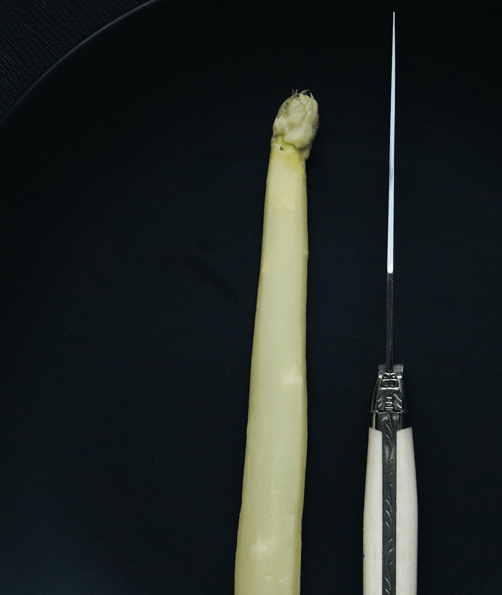 Cuchillos Forge De Laguiole con mango de hueso, 2 virolas de acero inoxidable y hoja de acero inoxidable altamente pulida