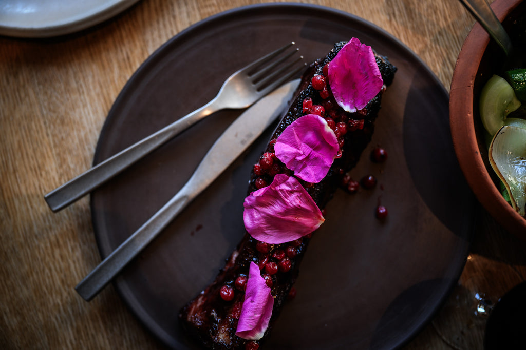 Table Noir - Cubiertos Barr con acabado lavado a la piedra