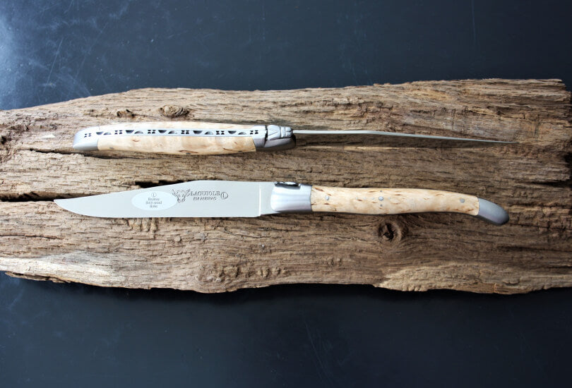 Cuchillos para carne Laguiole En Aubrac en madera de Abedul