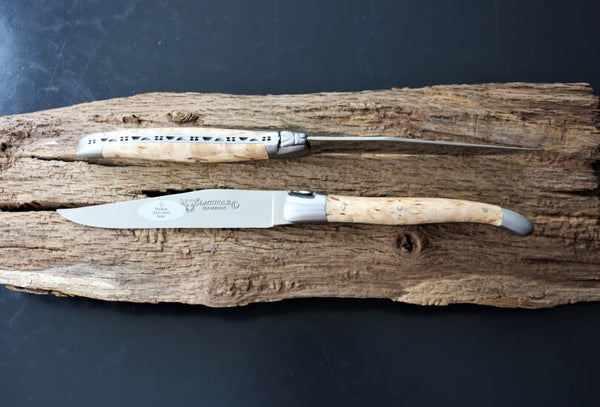 Cuchillos para carne Laguiole En Aubrac en madera de Abedul