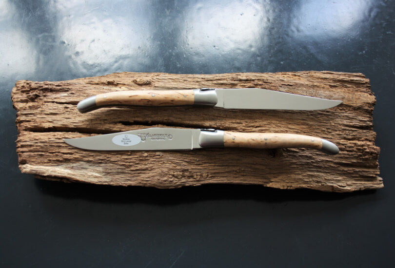 Cuchillos para carne Laguiole En Aubrac en madera de Abedul
