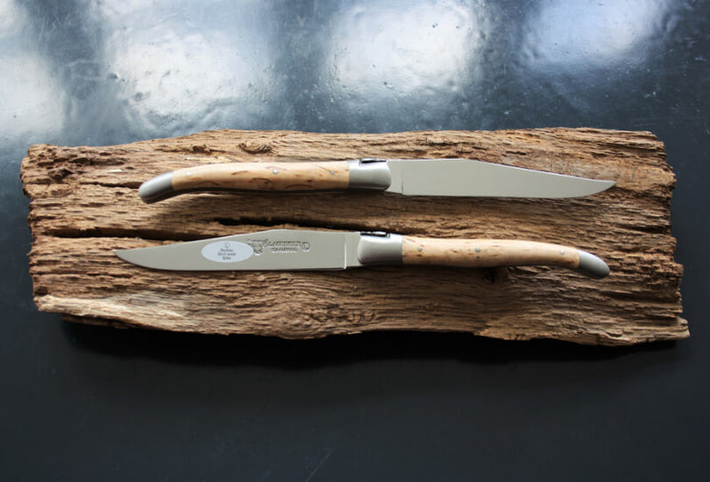 Cuchillos para carne Laguiole En Aubrac en madera de Abedul