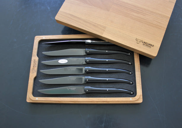 Cuchillos Laguiole En Aubrac en Paperstone negro