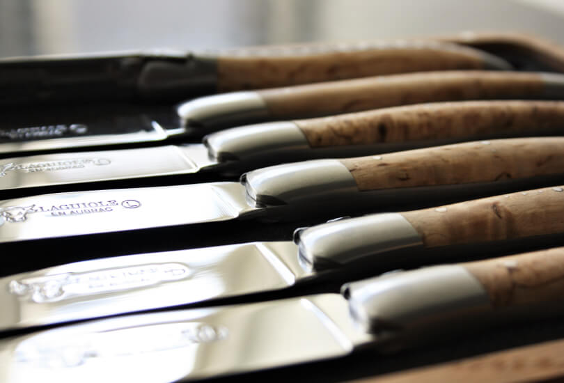 Cuchillos para carne Laguiole En Aubrac en madera de Abedul