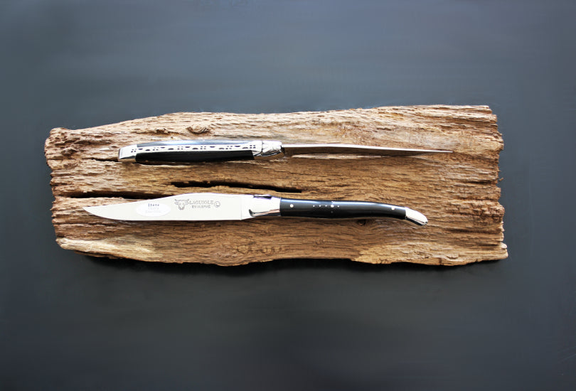 Cuchillos para carne de madera de ébano Laguiole En Aubrac