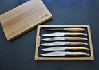 Cuchillos para carne Laguiole En Aubrac de madera de olivo