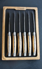 Cuchillos para carne Laguiole En Aubrac de madera de olivo