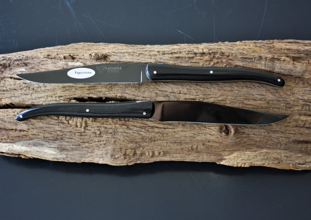Cuchillos Laguiole En Aubrac en Paperstone negro