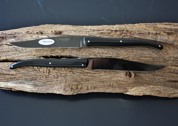Cuchillos Laguiole En Aubrac en Paperstone negro