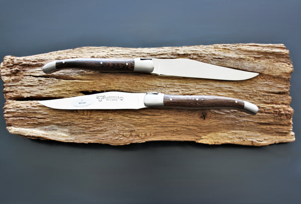Laguiole En Aubrac Wenge Wood (acero inoxidable mate) - en cajas de madera